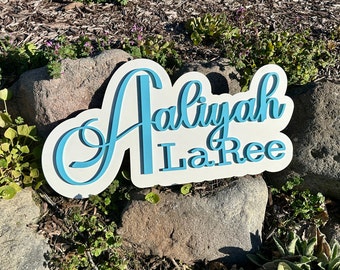 Custom Wood Baby Name Sign, Nursery Decor