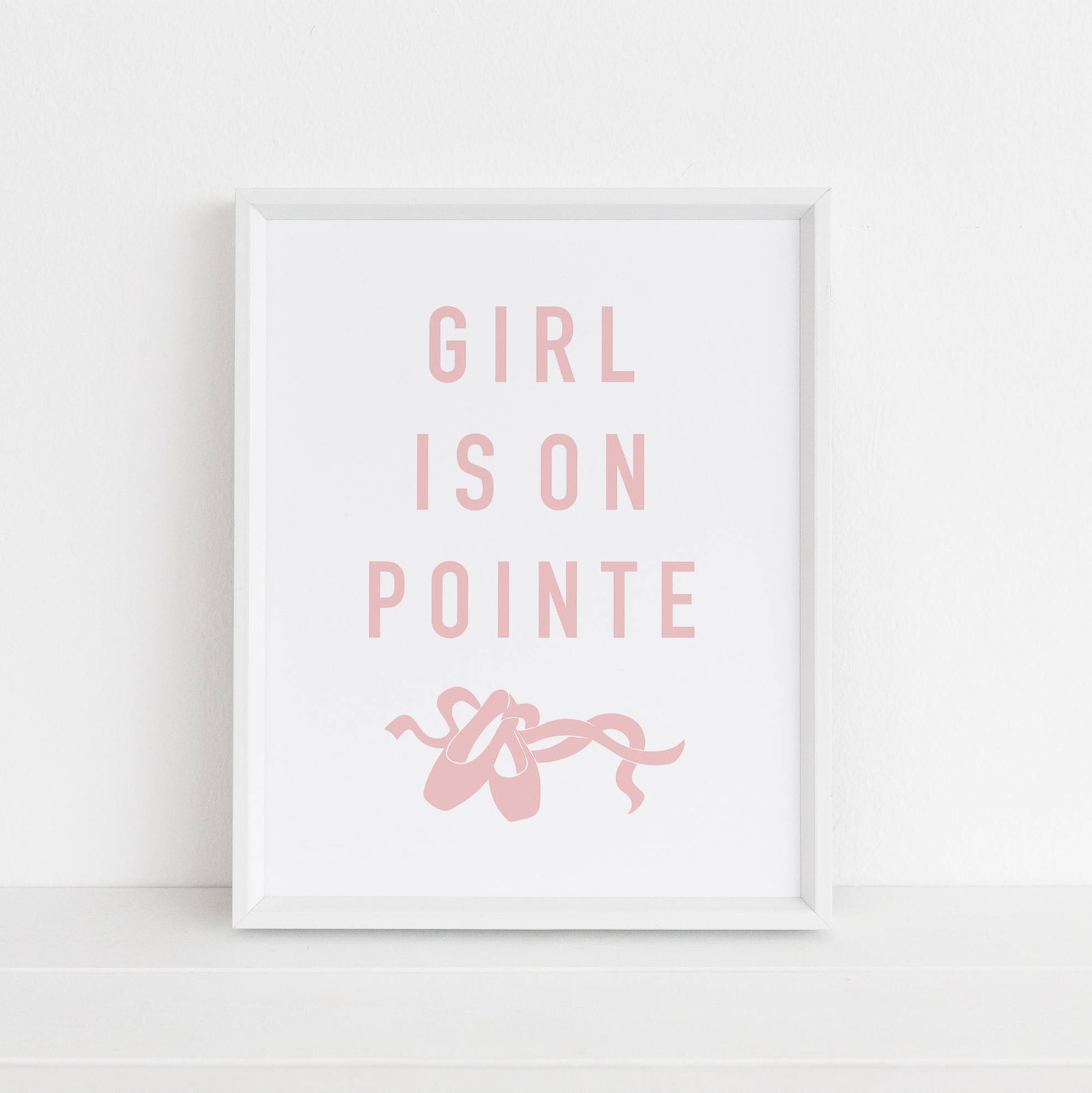 ballet printable, ballerina gift, ballet shoe art, pointe shoes, tiny dancer print, dancer gift, 8x10