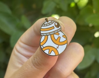 Orange Ball Sky-Walker Enamel Pin 1.75"