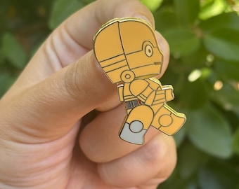 Translator Bot Enamel Pin 1.75"
