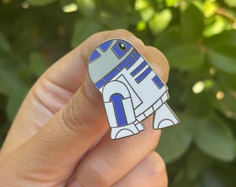 Blue Bot Sky-Walker Enamel Pin 1.75"