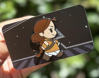 Pilot Queen Sky-Walker Enamel Pin 1.75"