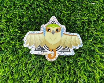 Owl World Between Worlds Holo Sticker 2.5"