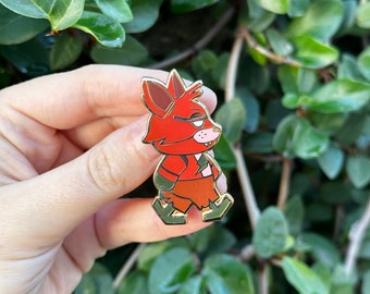 Fox Pirate Sky-Walker Enamel Pin 1.75"