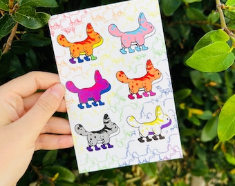 Pride Loth Cat 4x6 Sticker Sheet