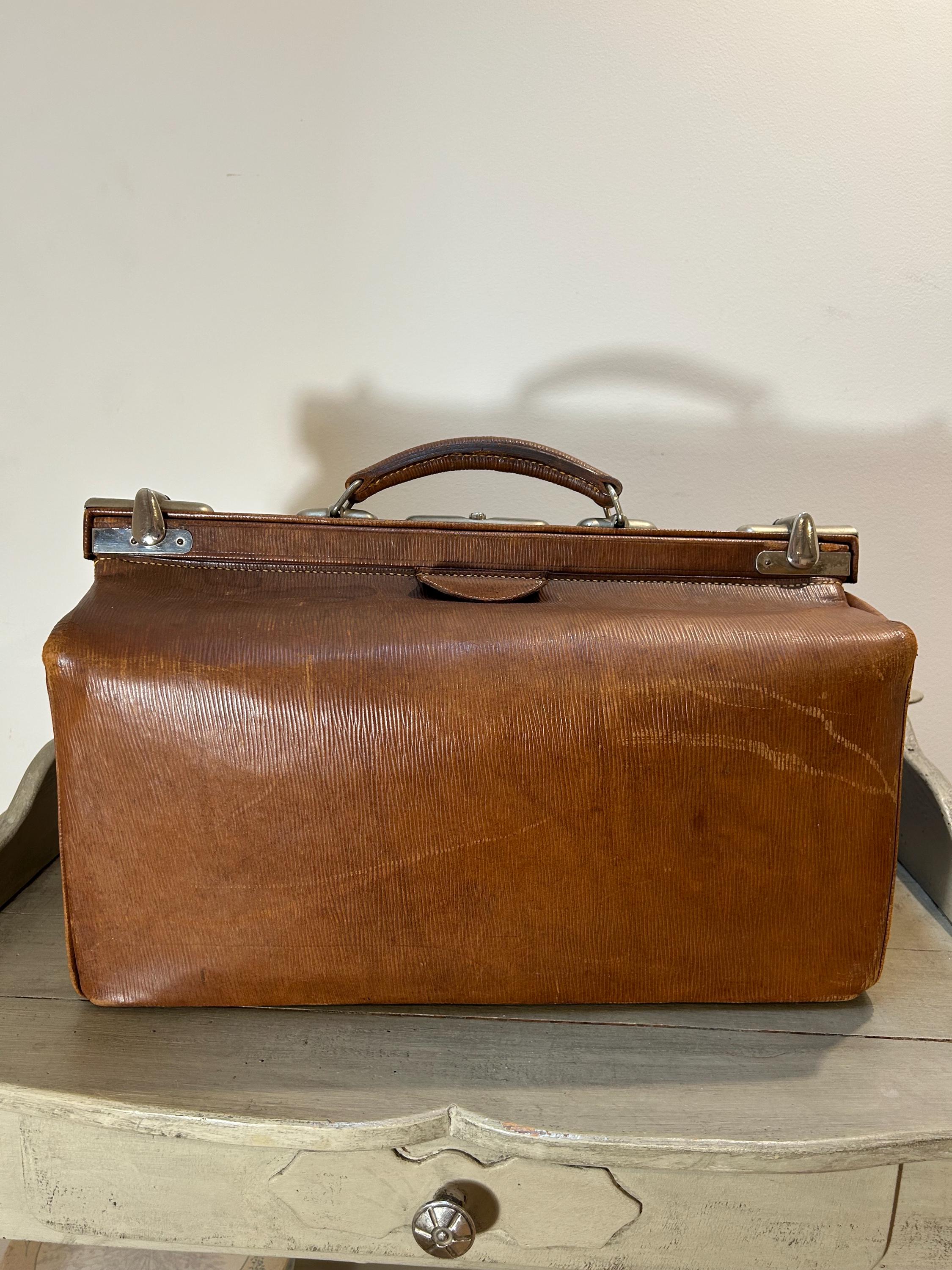 Ancien Sac De Médecin / Sage-femme – Vintage Années 60/70, Superbe état D’occasion