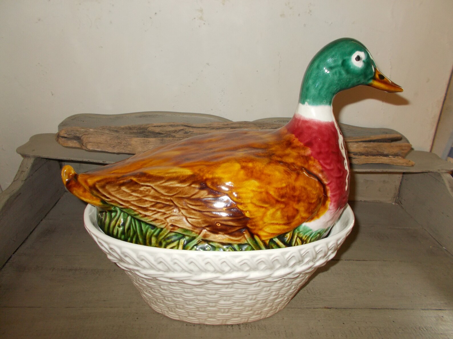 Perfect Vintage Huge French Ceramic Duck Egg holder Farmhouse Etsy