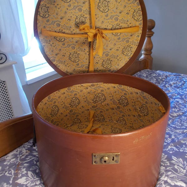 French Huge Hat Box 1930's.