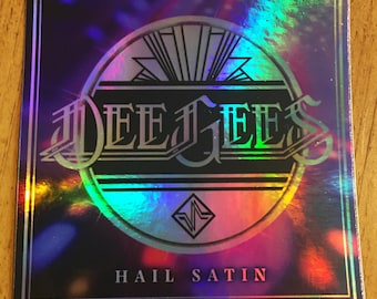 Holo Dee Gees Hail Satin Album Cover Sticker
