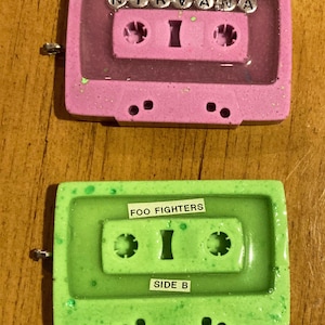 90s Rock Band Cassette Charms Alt Rock bands Memories Nostalgia