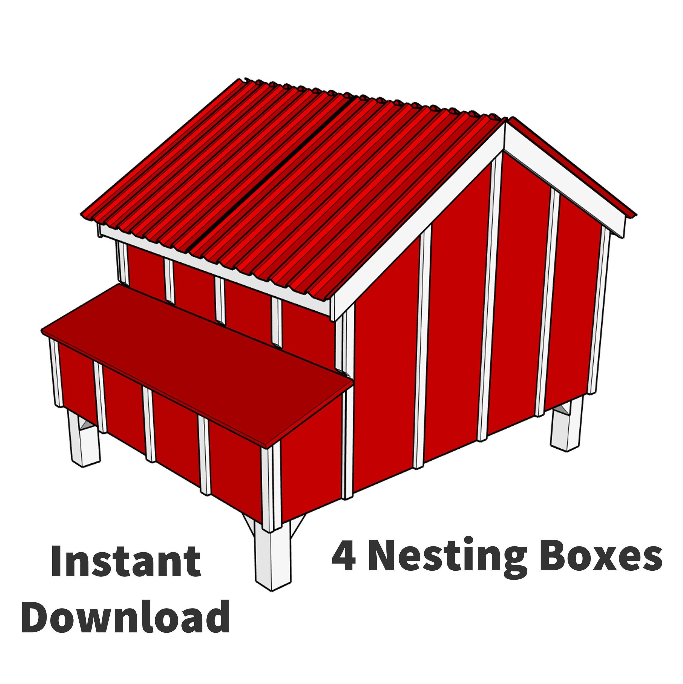 The Berkshire Premium Chicken Coop Plans and Building Guide Etsy