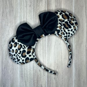 Deluxe Animal Kingdom Leopard Print Velour Mouse Ears