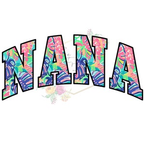 floral nana, lilly inspired, png, summer