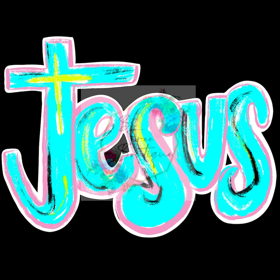 Colorful, Jesus, Png, Christian - Etsy