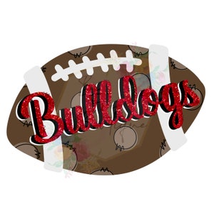 Bulldogs png, fútbol, Georgia, fútbol, brillo, png, rojo, negro, descarga digital