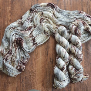 Birch - Ready to Ship | Hand Dyed Yarn | Fingering | Sock Yarn | Cashmere | DK | Worsted | Bulky | Superwash Merino Wool | Fall Yarn