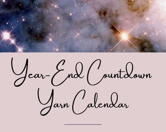 Year-End Countdown Calendar | 31 Day Yarn Advent | 20g Mini Skeins | Hand Dyed Yarn | Fingering | Sock Yarn | DK Yarn | SW Merino Wool |Fade