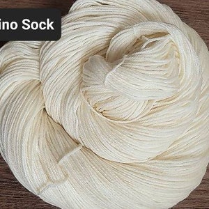 Undyed Yarn 100% Merino Soft Chunky Heavy Bulky Natural Ecru White