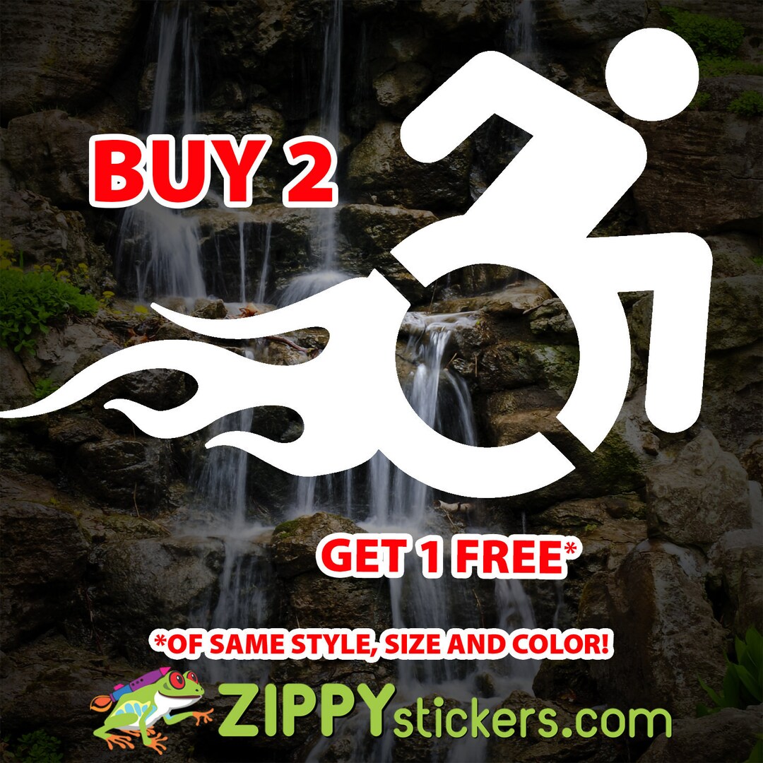 Handicapped/disabled Symbol/sign Decal/sticker - New Style Wheelchair