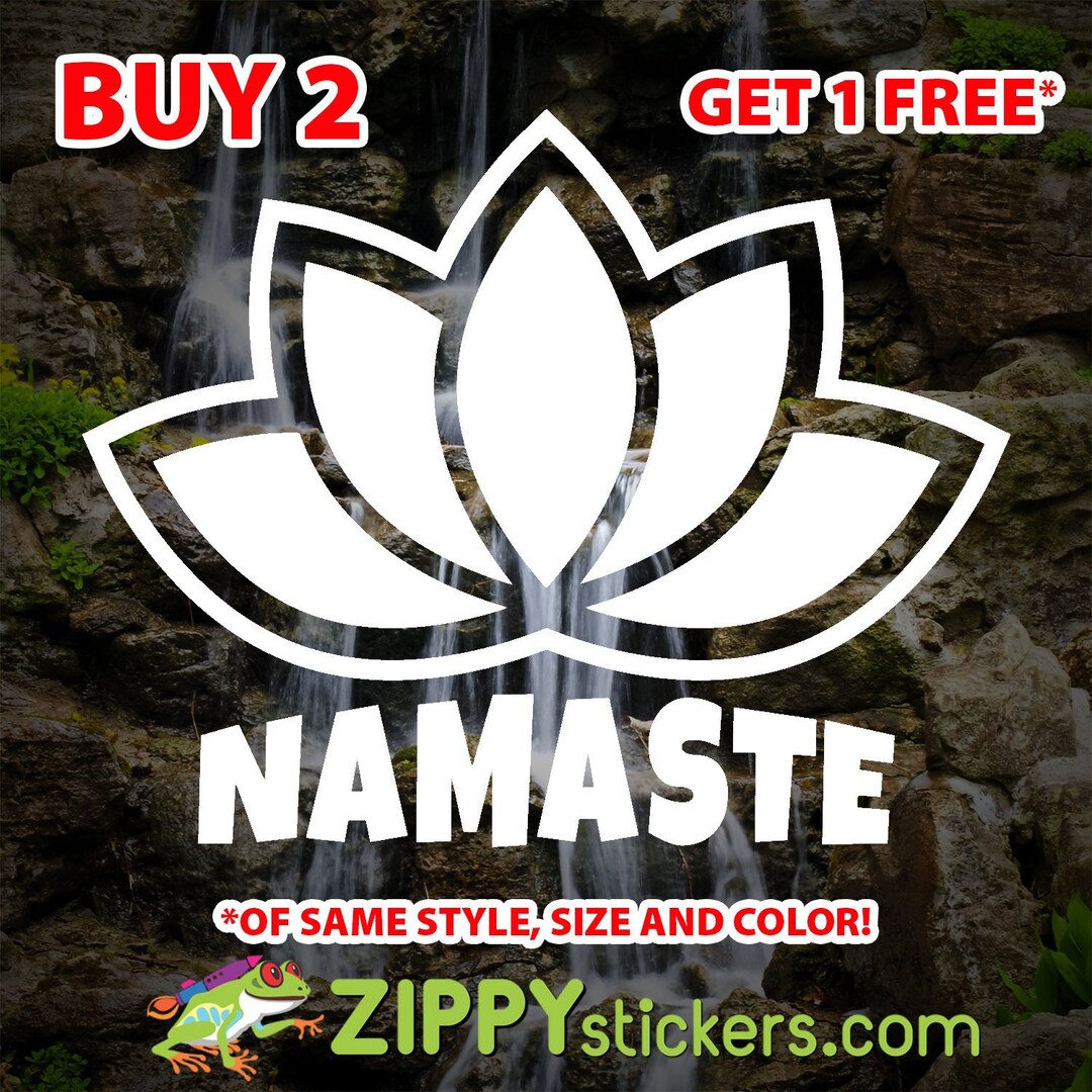 YOGA Decal Lotus Flower Namaste Custom Vinyl Sticker OM Etsy