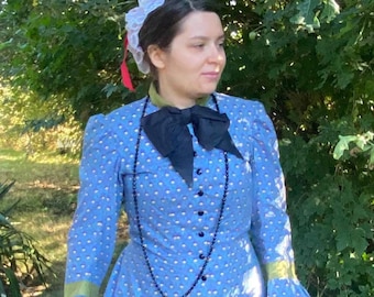 TO ORDER/Set 1875 to 1880/Victorian dress/Victorian dress/old west gown/1870s dress/western dress/cow boy dress/Frontier dress