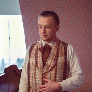 Men&#39;s Shawl Collar Vest 1860-1870/Men&#39;s Second Empire Vest/Men&#39;s Vest 1860s-1870s/Old West Vest/Old West Vest