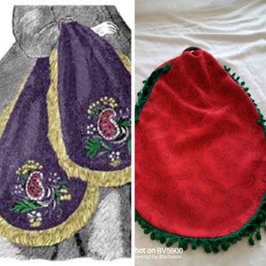 19th century MODE style travel bag/Victorian travel bag/civil war carpet bag/victorian carpet bag/victorian tapestry bag