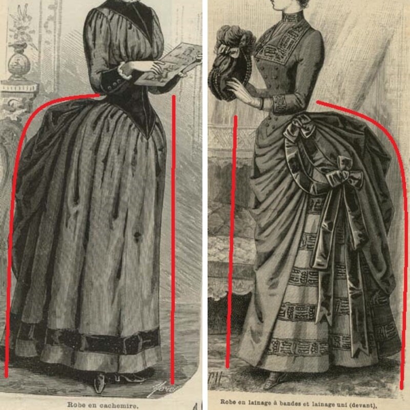 1880年代ビクトリア朝のアンティークドレス ビクトリア朝風ドレス/オーダーメイド/1880年代風ドレス