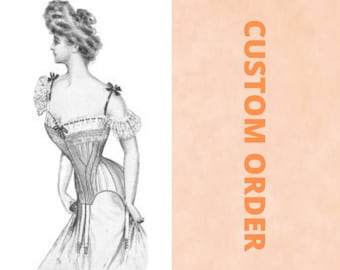 CUSTOM ORDER/Edwardian Corset