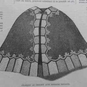 Häkelpilger/La Mode Illustrée 1864/PDF-Muster zum Herunterladen/Anleitung auf Französisch