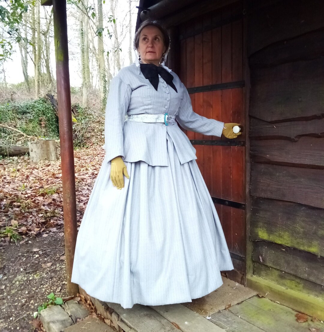 Second Empire Skirt and Jacket Set/a LA Commande/1860s Basquine Jacket ...