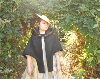 18th century cape/TO ORDER/Cape 1750-1810/18th century cape/Colonial cloak/18th century coat/Cococo Coat/Goergian