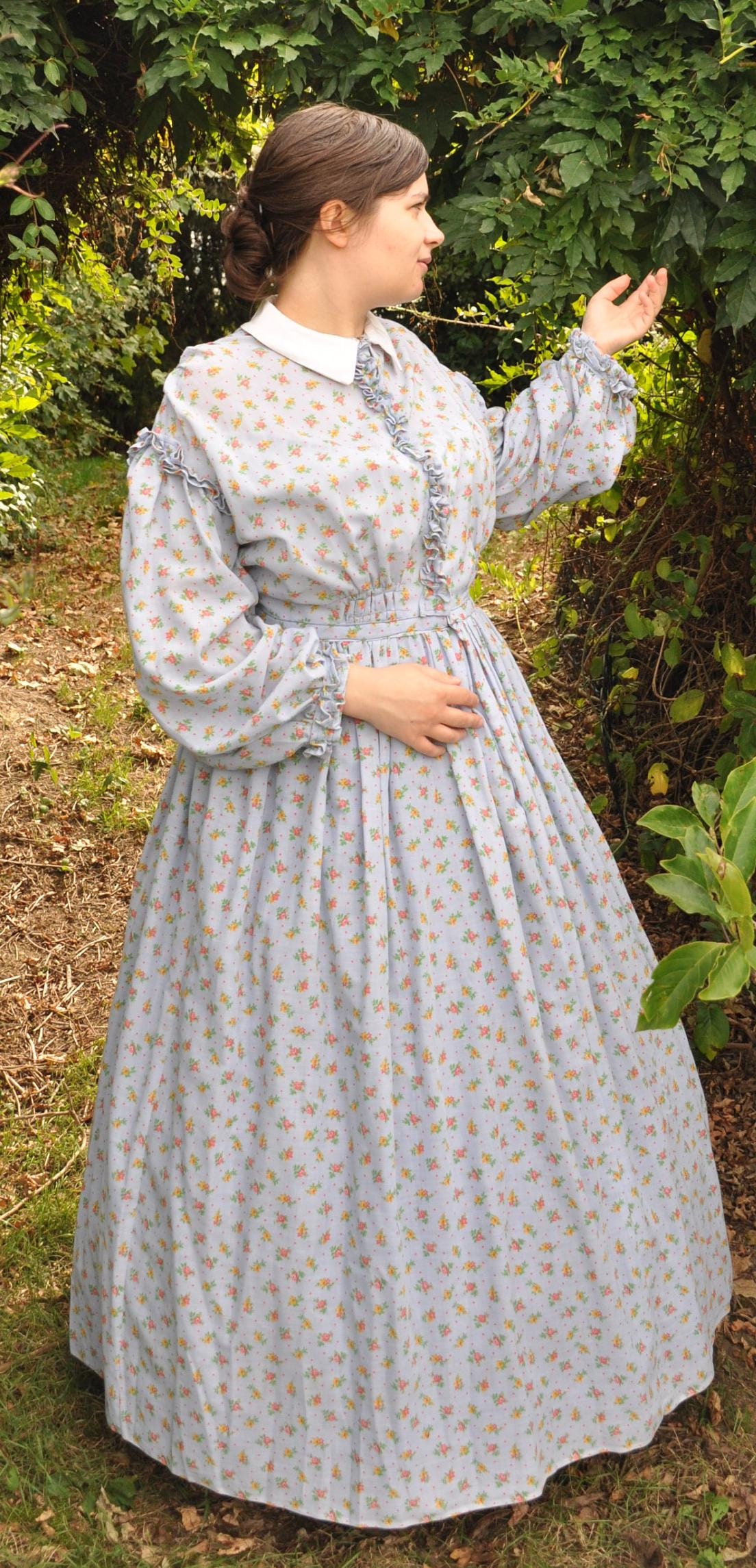 1860 デイドレス/TO ORDER/ビクトリア朝のデイドレス/第二帝国ドレス