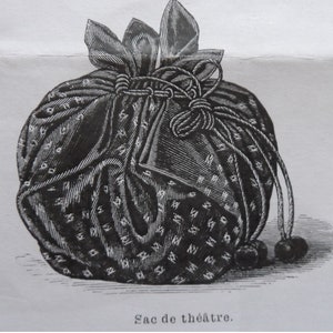 La Mode Illustrée 1888 theater bag/PDF pattern to download