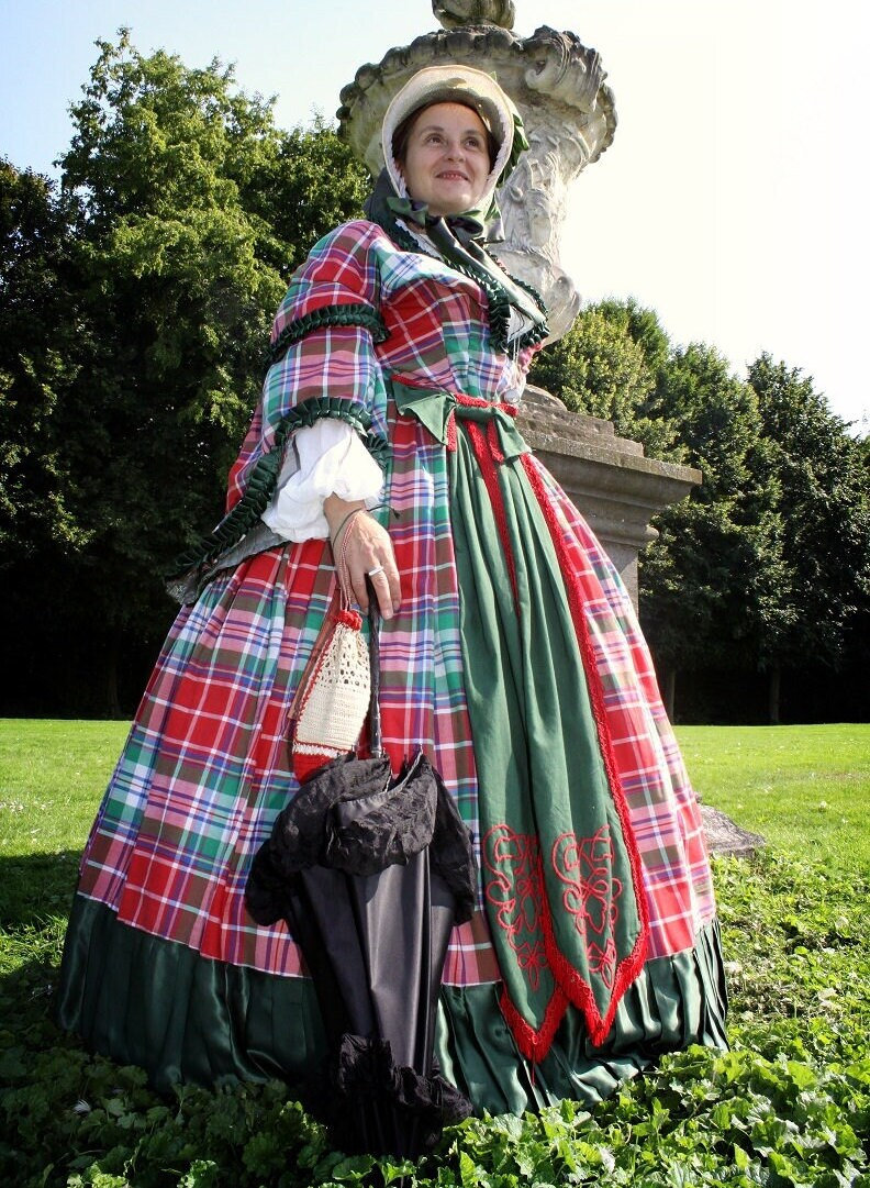 1860 Dress/ TO ORDER/ Second Empire Dress/victorian Dress