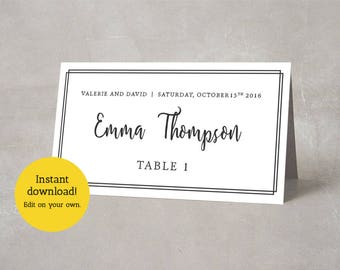 dinner place cards etsy