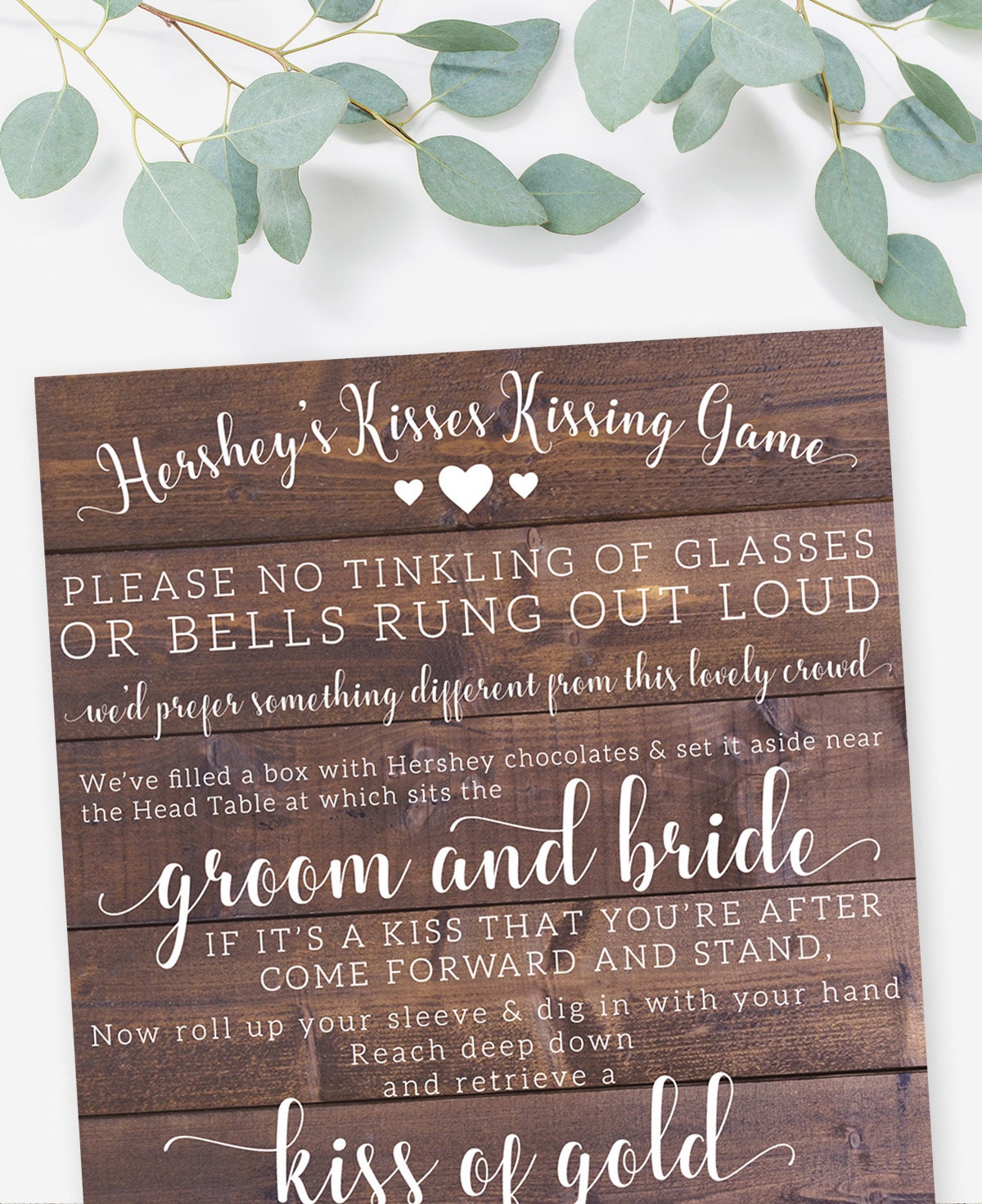 Wood Hershey Kissing Game Sign Kissing Sign Rustic Hershey Etsy Canada