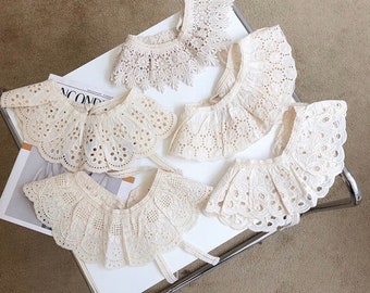 white lace bib