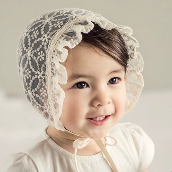 baptism bonnet girl