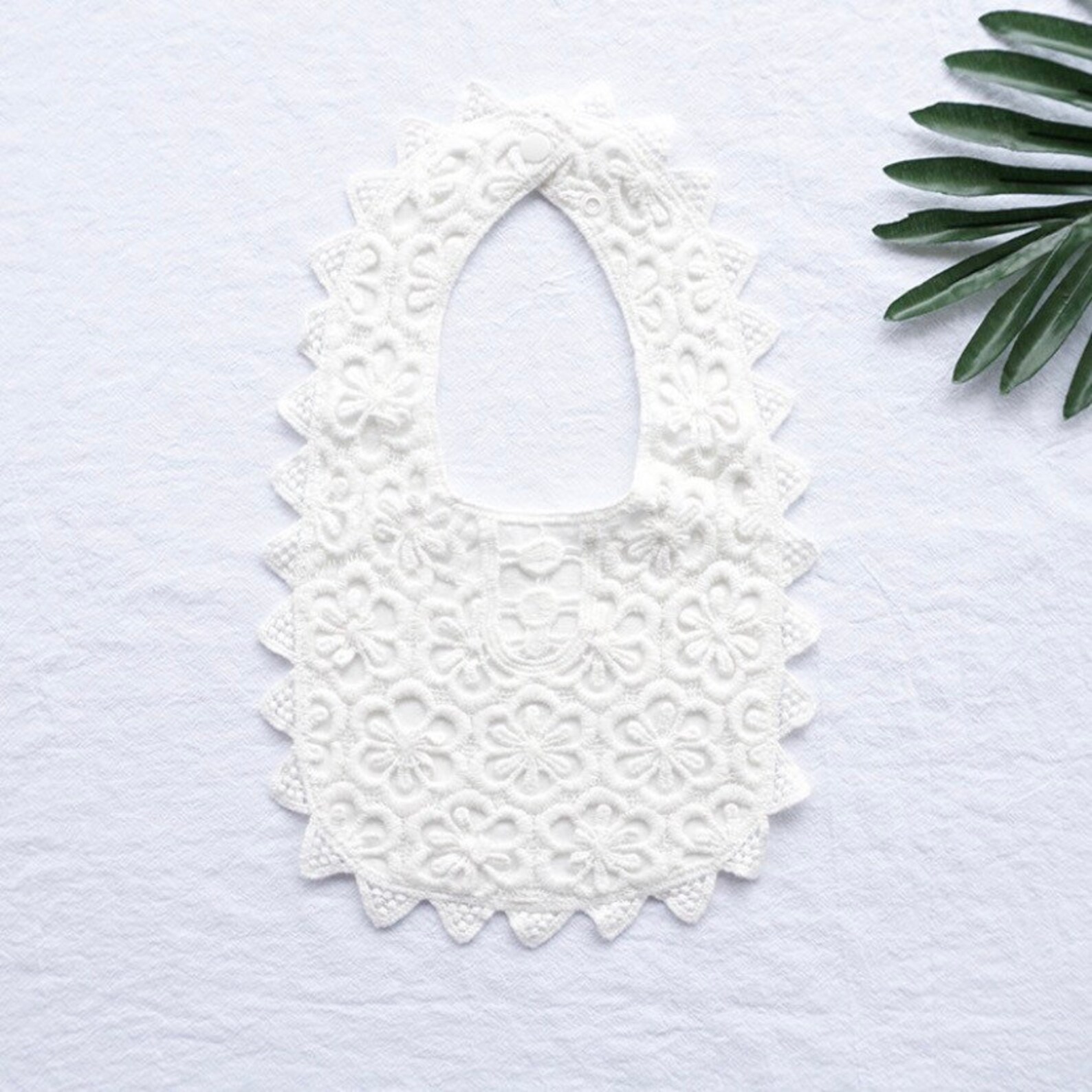 Baptism bib girl Christening bib Lace baby bib Lace collar Etsy