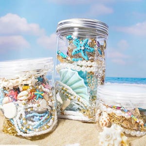 Mystery Mermaid ocean life Jewelry Jar!