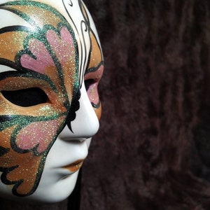 Hand-crafted &quot;Butterfly&quot; vintage decorative ceramic mask