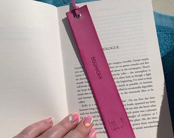 Leather Handmade Personalised Bookmark