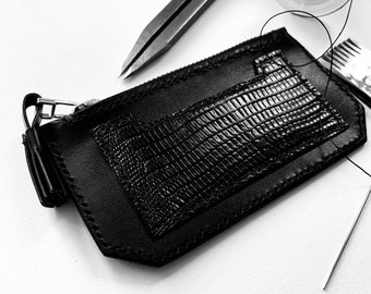 Leather Black Handmade Purse