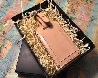 Handmade Leather Luggage Tags/label