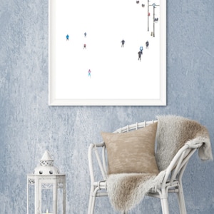 Ski Photo, Ski Print, Abstract Print, Abstract Ski Decor, Winter Decor, Skiing Photography, Ski House Art, Abstract Photo, Snow Print
