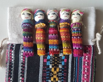 Guatemalan Worry Dolls, Quitapenas, Guatemalan Dolls, Mexican Dolls, LatinAmerican Dolls, Indiginous Dolls, Fabric Dolls, Handmade Dolls