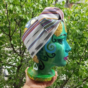 Guatemalan fabrics, Guatemalan headband, green bandana, green Latin American head wrap, Guatemalan style, Mexican head wrap, Mayan accessory