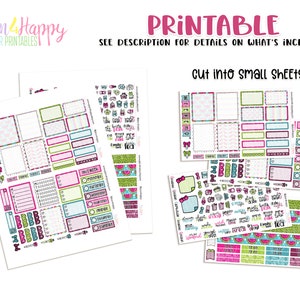 Printable Weekly Kit Vertical Planner Weekly Kit Kawaii - Etsy