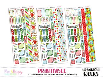 Hobonichi Weeks Mini Weekly Kits, Xmas Baking, 3 Mini Weekly Kits, Hobonichi Weeks Stickers, Hobo Weeks, Hobonichi Stickers